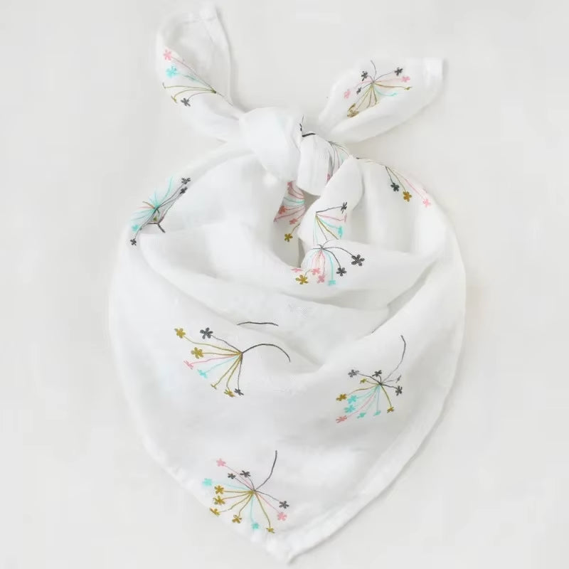 Newborn Organic Cotton Bamboo Baby Blanket Muslin Swaddle Wrap Feeding Burpy Towel Scraf Bibs Muslin Diaper Dropshipping