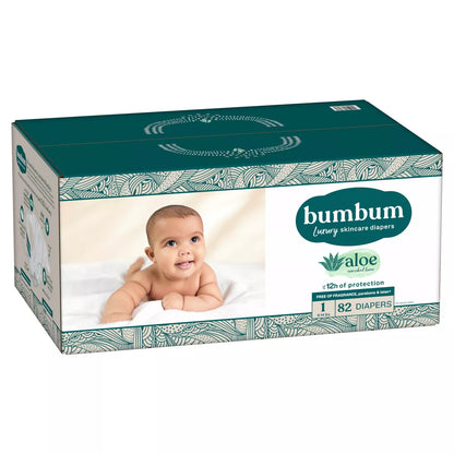 Bumbum Luxury Fragrance-Free Disposable Diapers - (Select Size and Count)