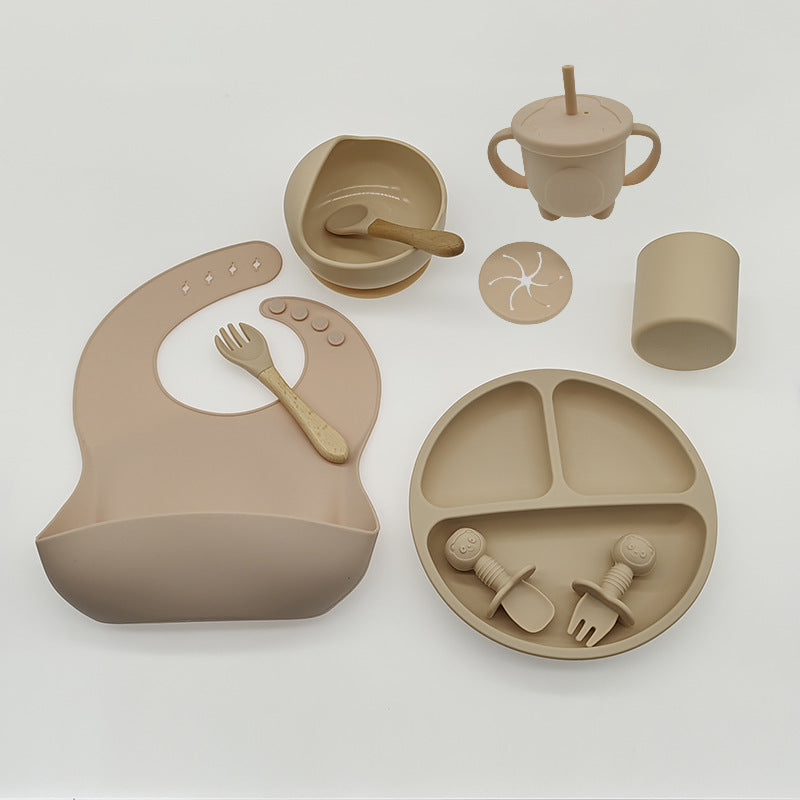 Children'S Feeding Silicone Dinner Plate Set