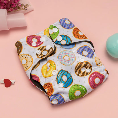 Newborn Diapers Washable Reusable Waterproof Diaper for Newborns 0-3 Months Bamboo Charcoal Double Inner Gusset Baby Item