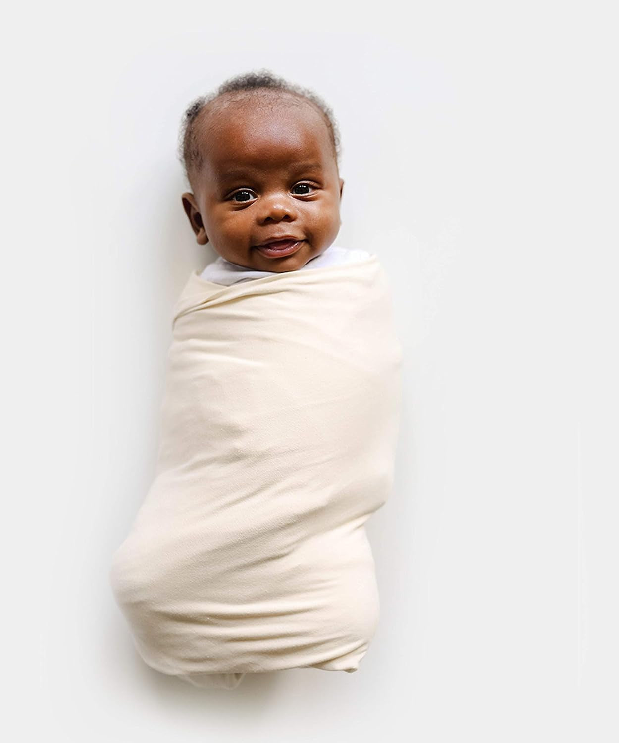 Swaddle | Organic Cotton Swaddle Blanket, Soft Stretch, 47 X 47 Inches | Natural