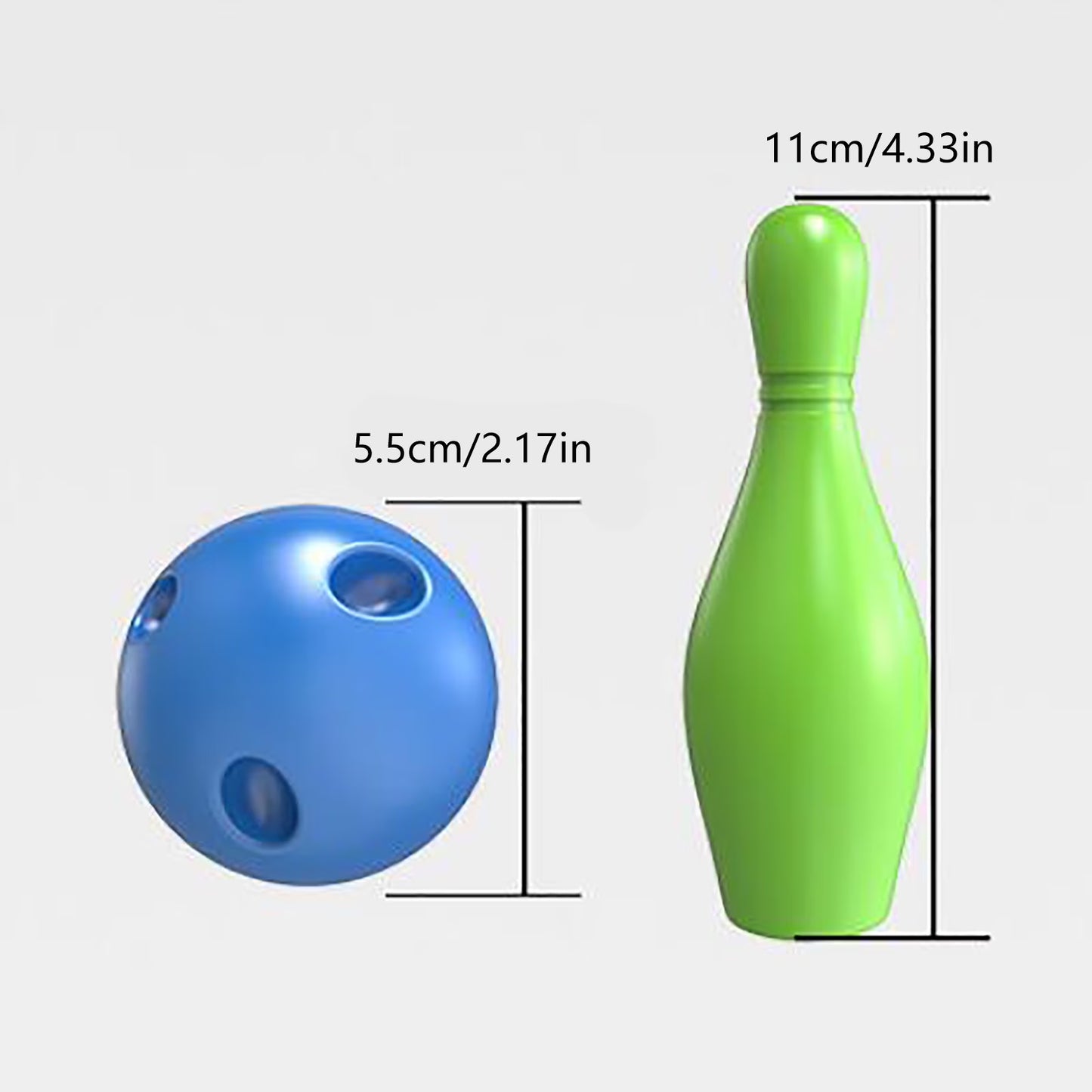 Children's Bowling Set - 12-Piece Interactive Sports Game for Toddlers and Young Children, Ideal for Indoor and Outdoor Play