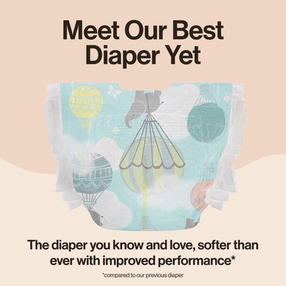 ® Clean Conscious Baby Diapers Size Newborn (<10 Lbs), Hypoallergenic and Plant Based, 48 Count