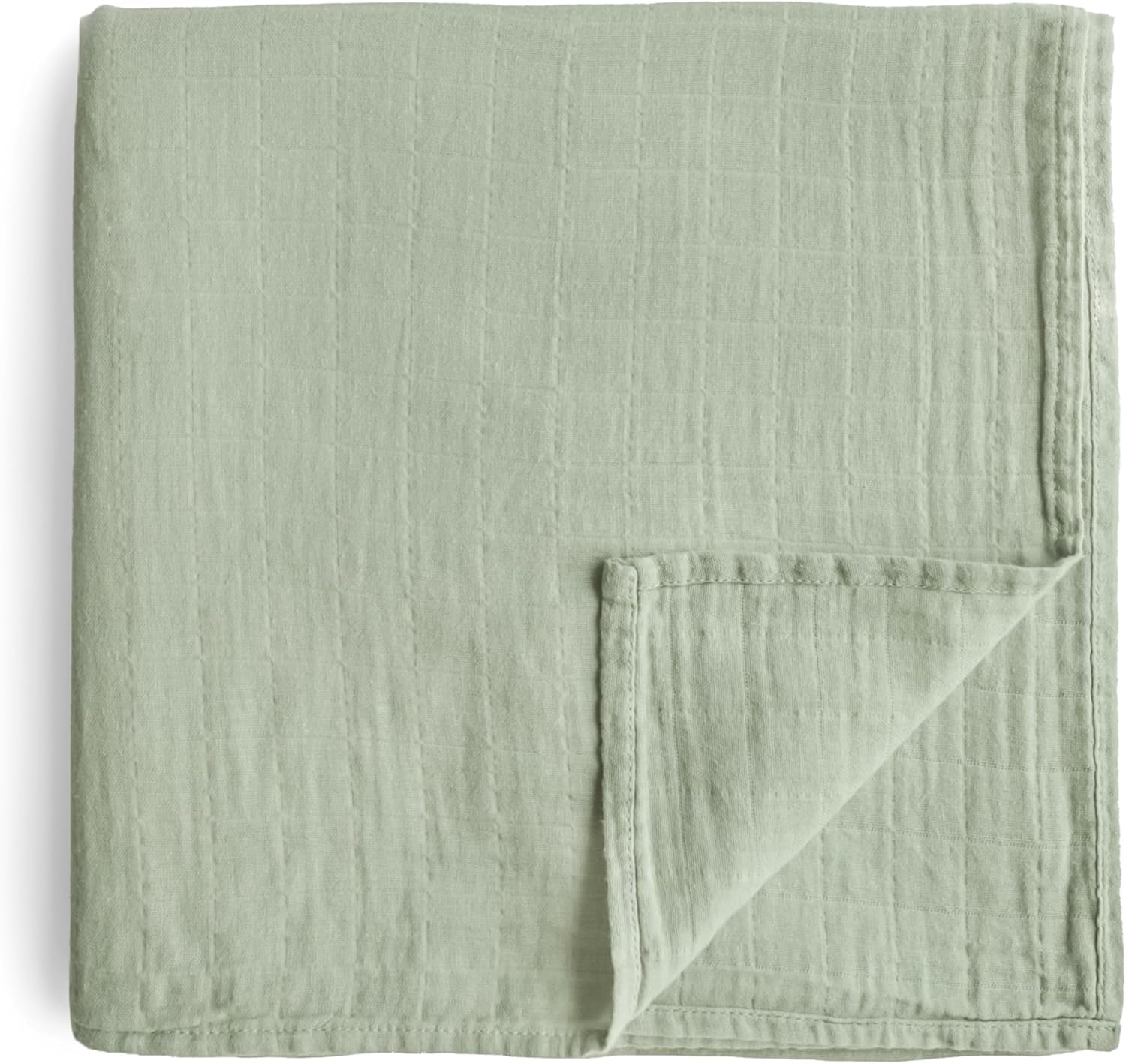 Muslin Baby Swaddle Blanket | 100% Organic Cotton (Sage)