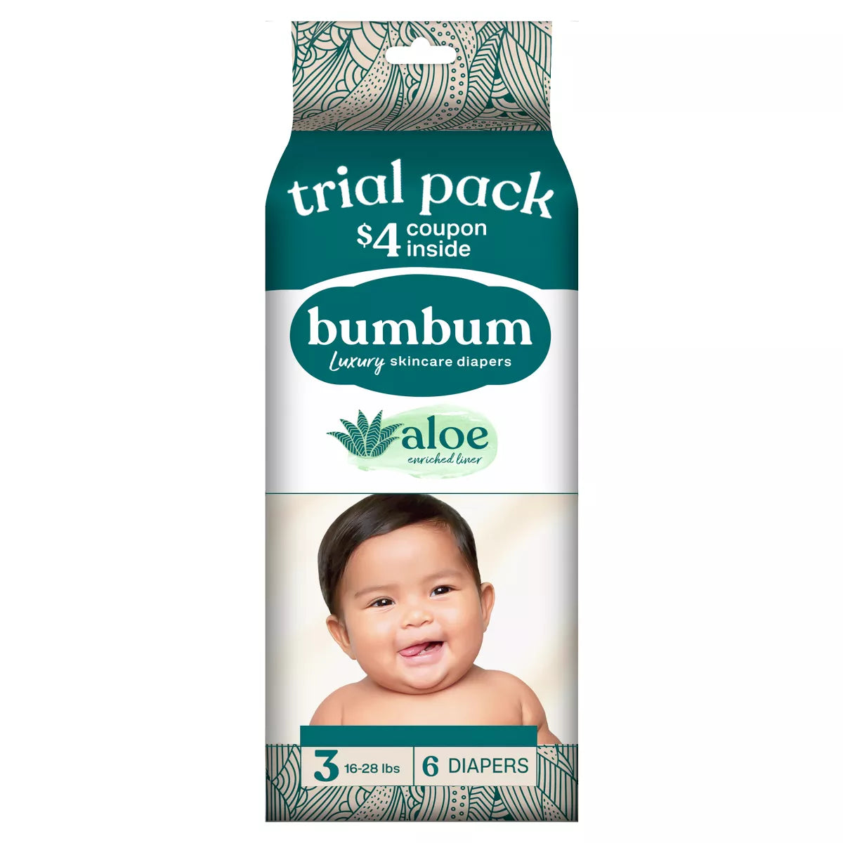 Bumbum Luxury Fragrance-Free Disposable Diapers - (Select Size and Count)