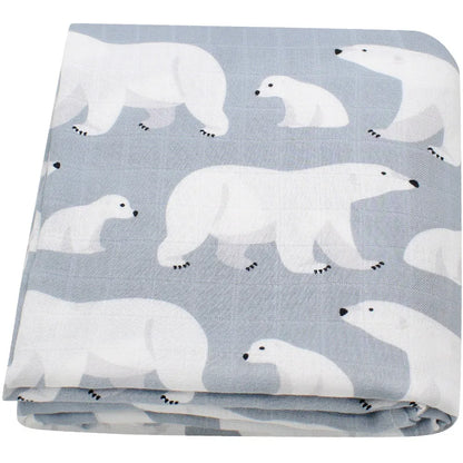 Baby Blankets Newborn Bamboo Cotton Soft Muslin Swaddle Blanket for Newborn Girl and Boy Baby Bath Towel