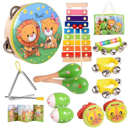 Baby Music Toys Child Educational Wooden Musical Instruments for Kids Birthday Toddler Toy
