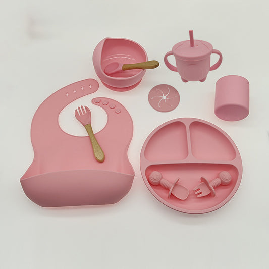 Children'S Feeding Silicone Dinner Plate Set