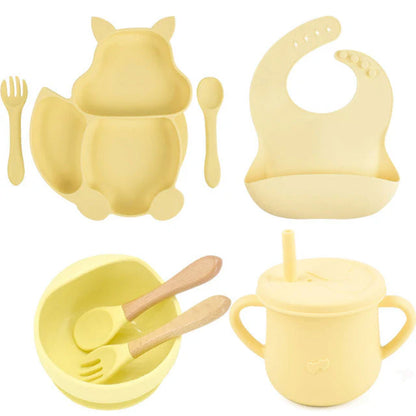 8 Pieces Feeding/Food Silicone Non-Slip Set for Babies