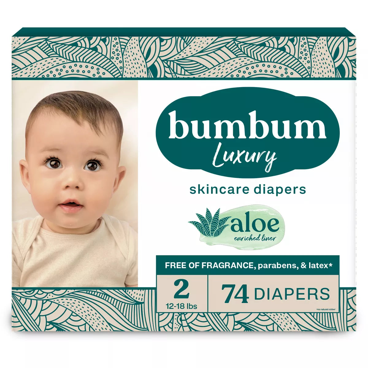 Bumbum Luxury Fragrance-Free Disposable Diapers - (Select Size and Count)