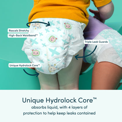 Premium Absorbent Baby Diapers Size 5, 64 Count