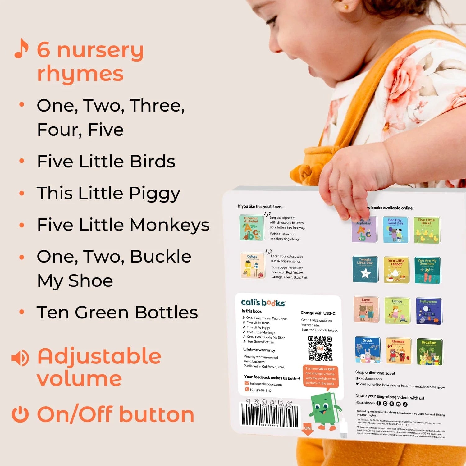 Interactive Sound Book: Count with Me - Nursery Rhymes for Children