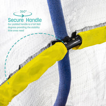 Compact Trampoline with Safety Enclosure Net
