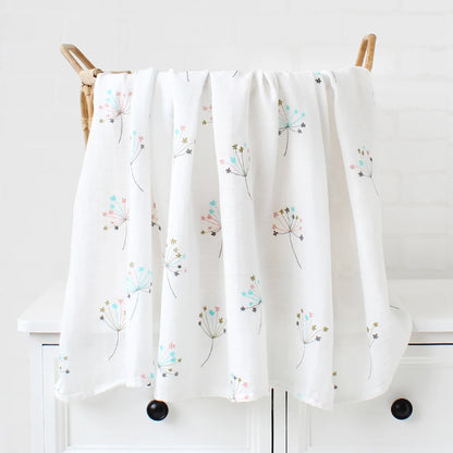 Baby Blankets Newborn Bamboo Cotton Soft Muslin Swaddle Blanket for Newborn Girl and Boy Baby Bath Towel