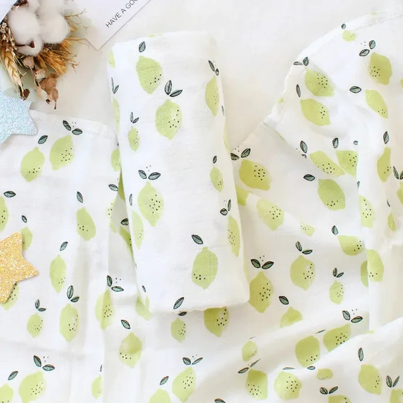 70% Bamboo+30% Cotton Muslin Swaddles Baby Blankets Newborn Bedding Blanket Feeding Cover Flower Baby Blanket Diaper