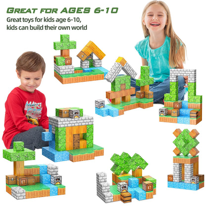 Magnetic Building Blocks - STEM Educational Toy for Children Ages 4-13, Ideal Gift for Boys and Girls, Fidget and Sensory Play