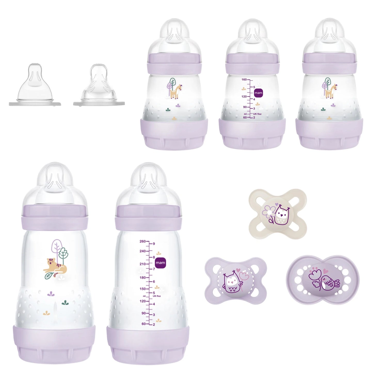 Baby Essentials Bottle & Pacifier Gift Set, 10 Piece