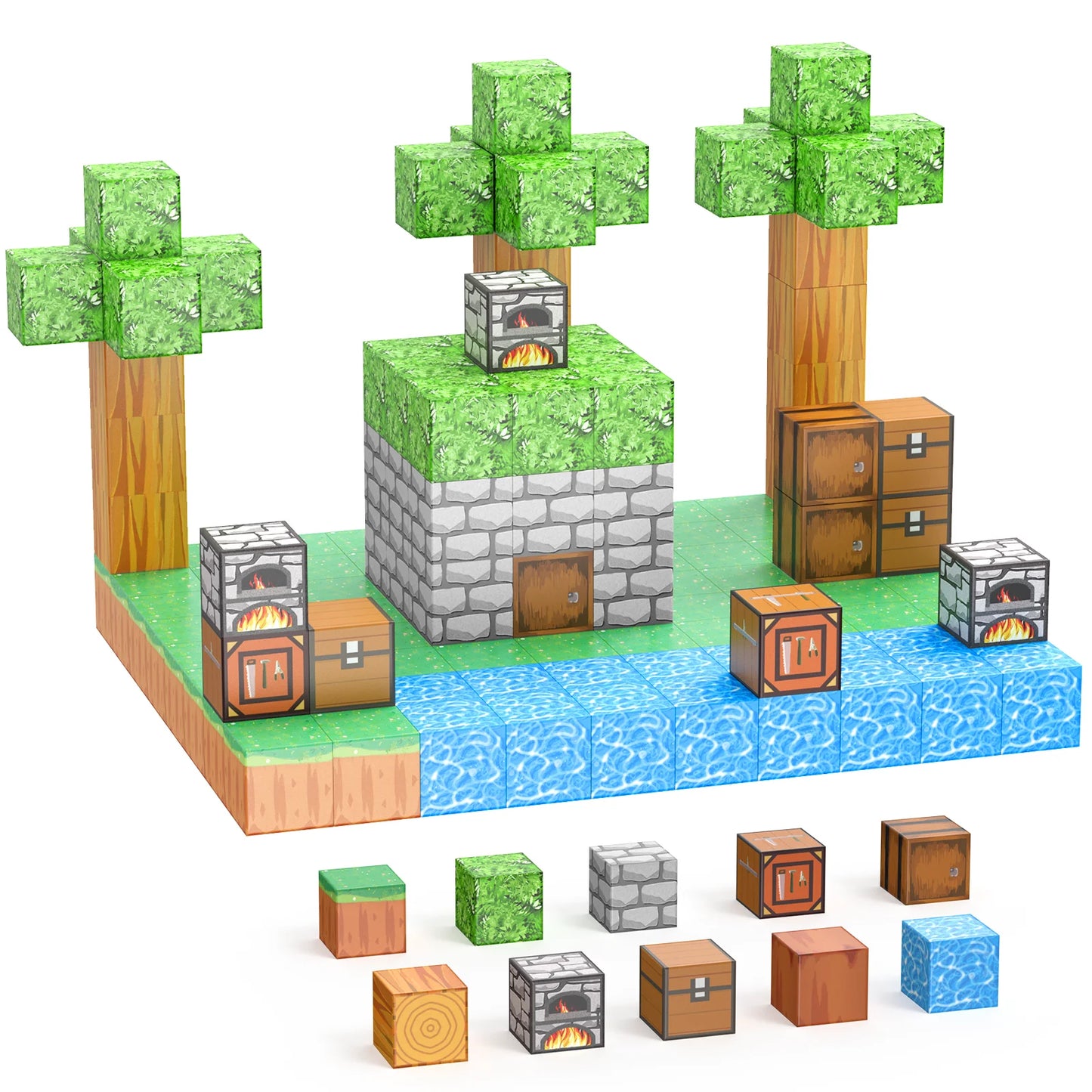 Magnetic Building Blocks - STEM Educational Toy for Children Ages 4-13, Ideal Gift for Boys and Girls, Fidget and Sensory Play