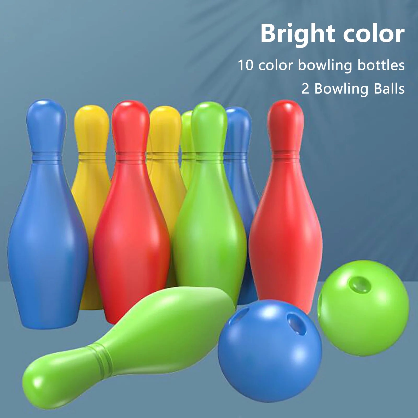 Children's Bowling Set - 12-Piece Interactive Sports Game for Toddlers and Young Children, Ideal for Indoor and Outdoor Play