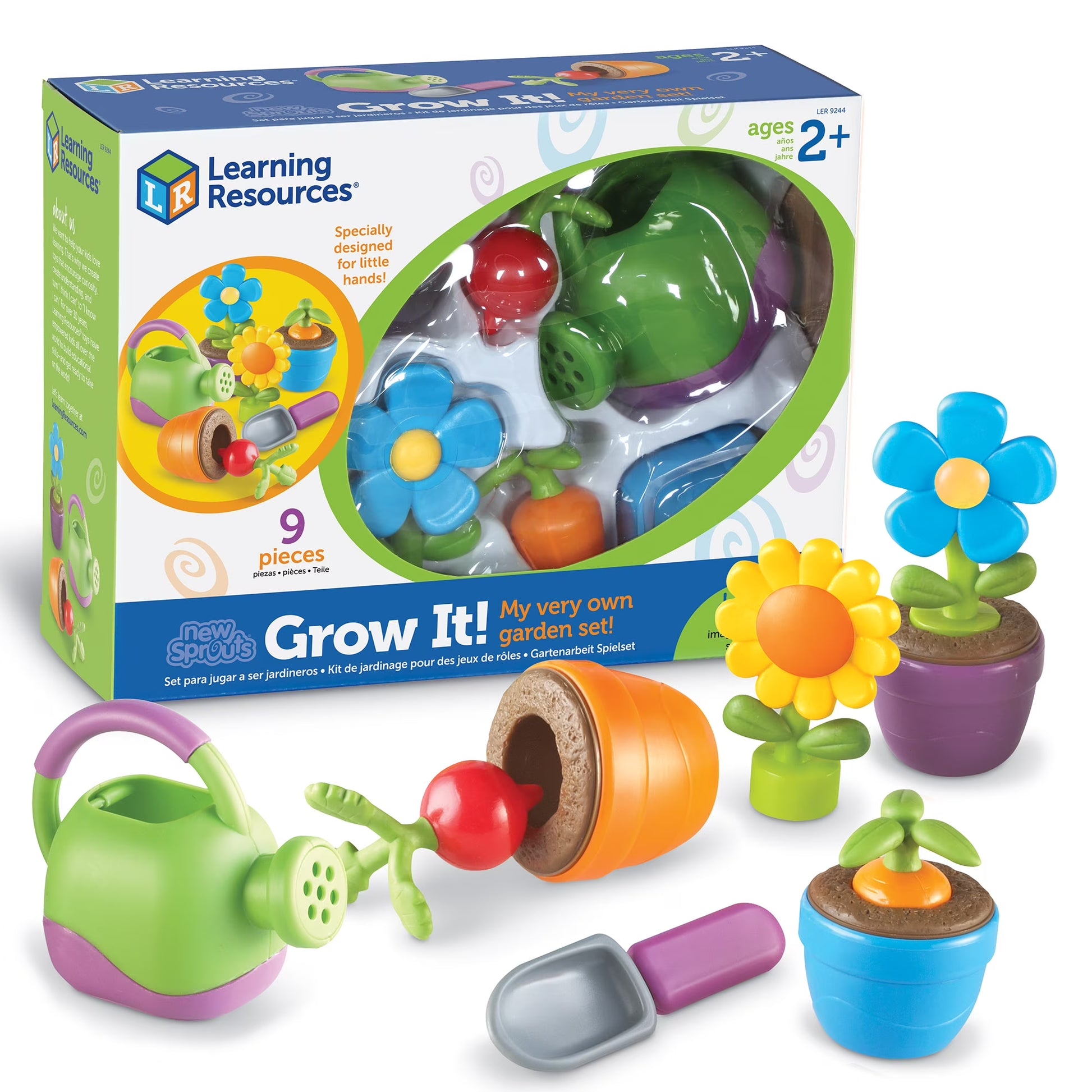 New Sprouts Grow It! Toddler Gardening Set - 9-Piece Outdoor Pretend Play Toy for Ages 2+
