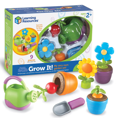 New Sprouts Grow It! Toddler Gardening Set - 9-Piece Outdoor Pretend Play Toy for Ages 2+