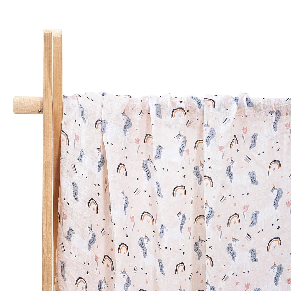 Happy Flute 1Pc 120*110CM Muslin Blanket Newborn Cotton Baby Swaddle Towel Baby Warp Bath Towel Cotton 70%Bamboo+30%Cotton