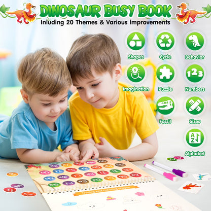 Montessori Educational Activity Book for Toddlers, Engaging Learning Toys for Ages 1-5, Ideal Christmas and Birthday Gifts for Boys and Girls