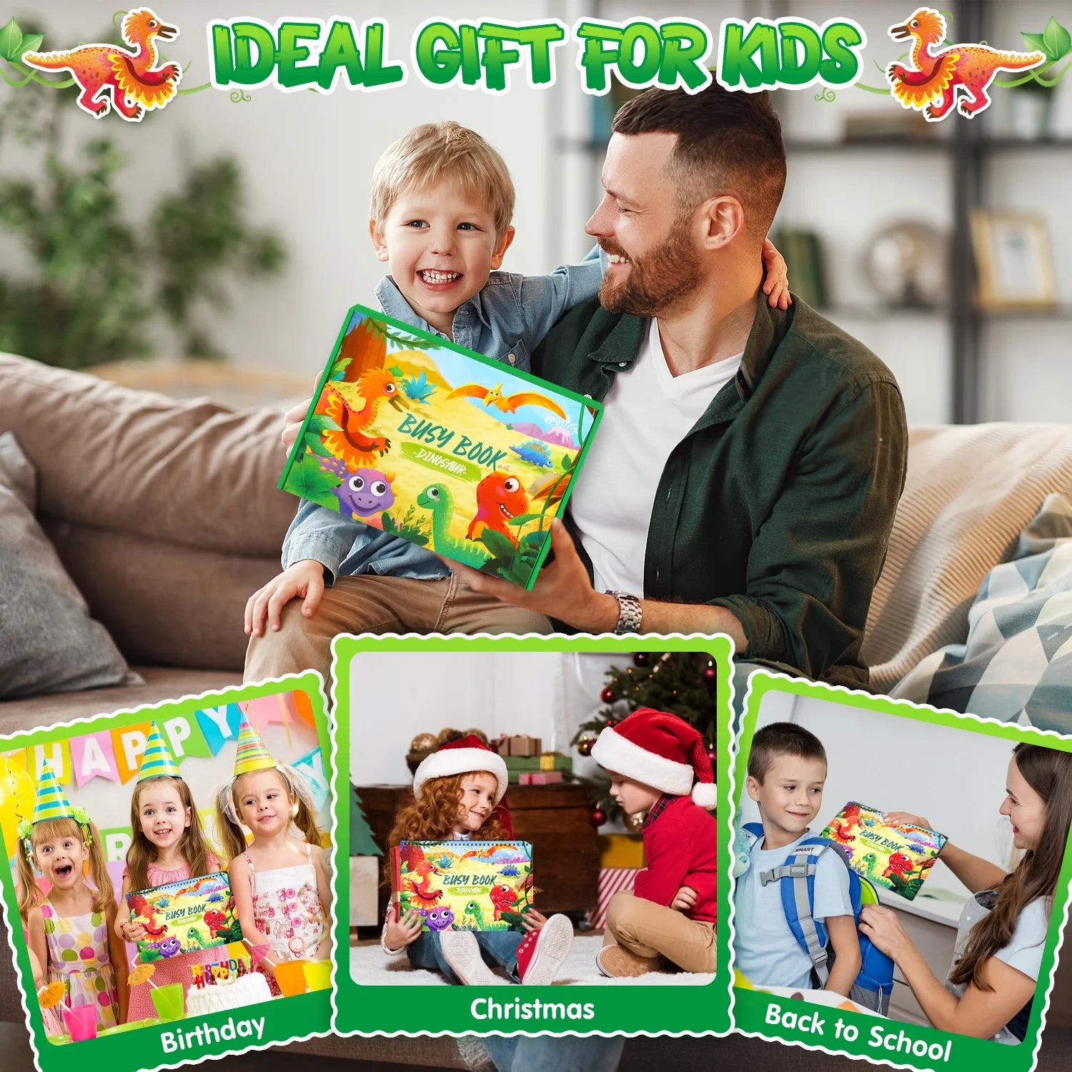 Montessori Educational Activity Book for Toddlers, Engaging Learning Toys for Ages 1-5, Ideal Christmas and Birthday Gifts for Boys and Girls
