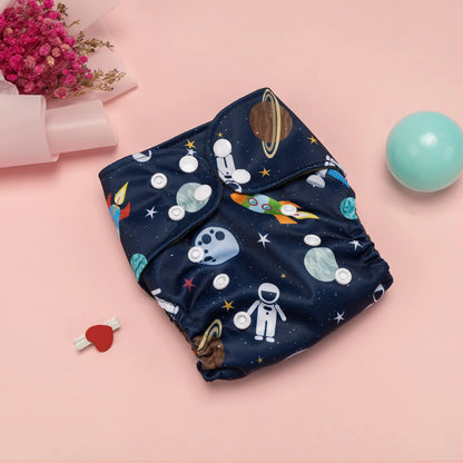 Newborn Diapers Washable Reusable Waterproof Diaper for Newborns 0-3 Months Bamboo Charcoal Double Inner Gusset Baby Item