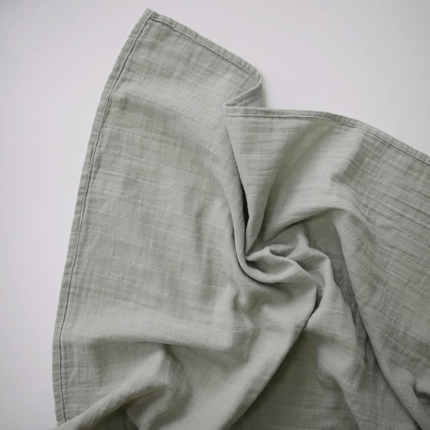 Muslin Baby Swaddle Blanket | 100% Organic Cotton (Sage)
