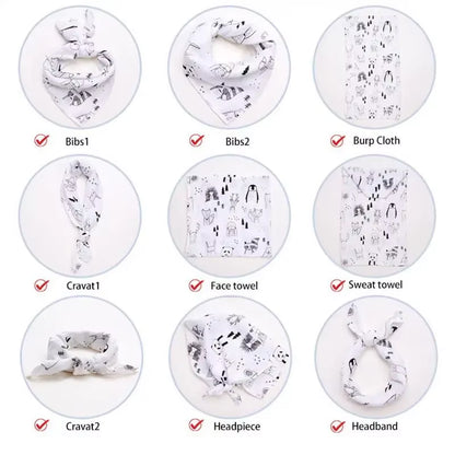 Newborn Organic Cotton Bamboo Baby Blanket Muslin Swaddle Wrap Feeding Burpy Towel Scraf Bibs Muslin Diaper Dropshipping