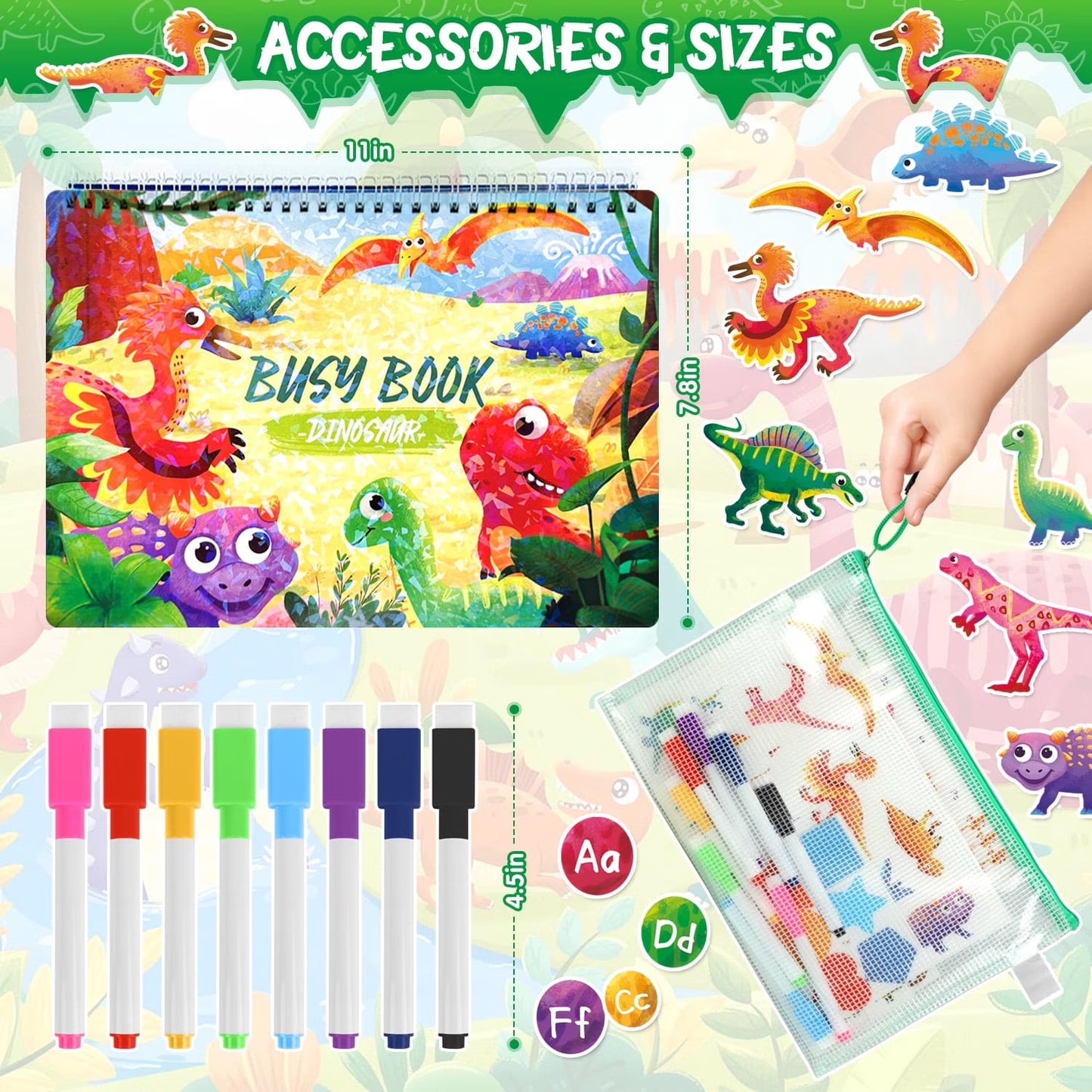 Montessori Educational Activity Book for Toddlers, Engaging Learning Toys for Ages 1-5, Ideal Christmas and Birthday Gifts for Boys and Girls