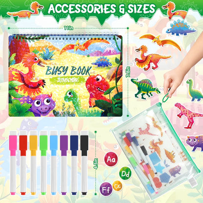 Montessori Educational Activity Book for Toddlers, Engaging Learning Toys for Ages 1-5, Ideal Christmas and Birthday Gifts for Boys and Girls
