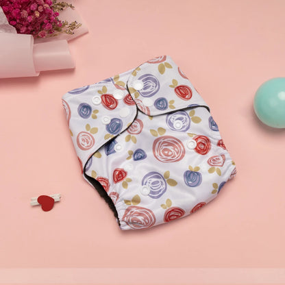 Newborn Diapers Washable Reusable Waterproof Diaper for Newborns 0-3 Months Bamboo Charcoal Double Inner Gusset Baby Item