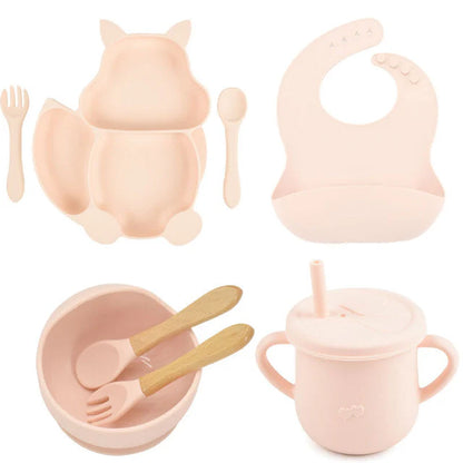 8 Pieces Feeding/Food Silicone Non-Slip Set for Babies