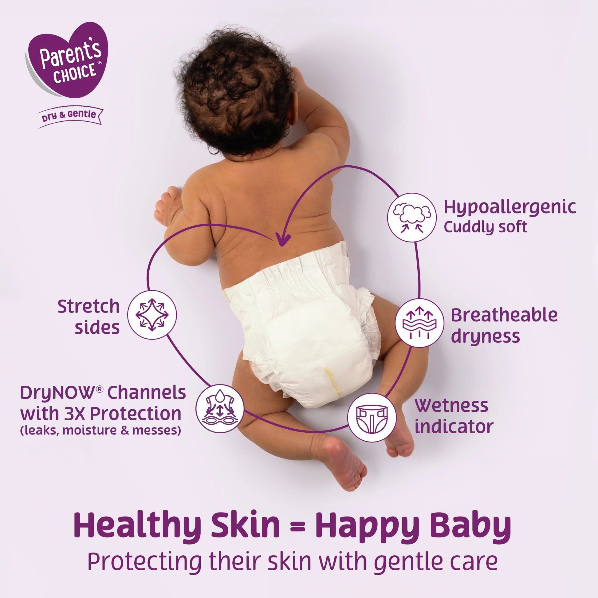 Dry & Gentle Diapers Size 6, 174 Count (Select for More Options)