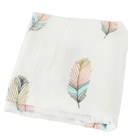 Baby Blankets Newborn Bamboo Cotton Soft Muslin Swaddle Blanket for Newborn Girl and Boy Baby Bath Towel