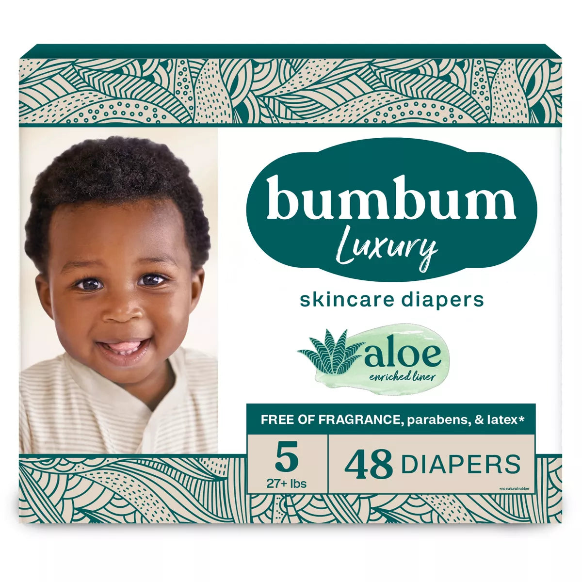 Bumbum Luxury Fragrance-Free Disposable Diapers - (Select Size and Count)