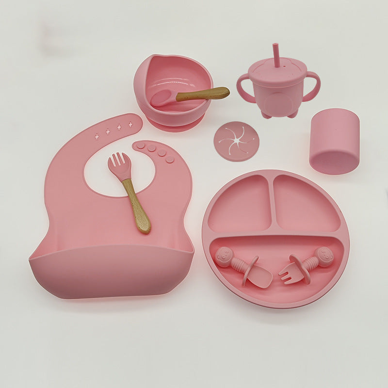 Children'S Feeding Silicone Dinner Plate Set