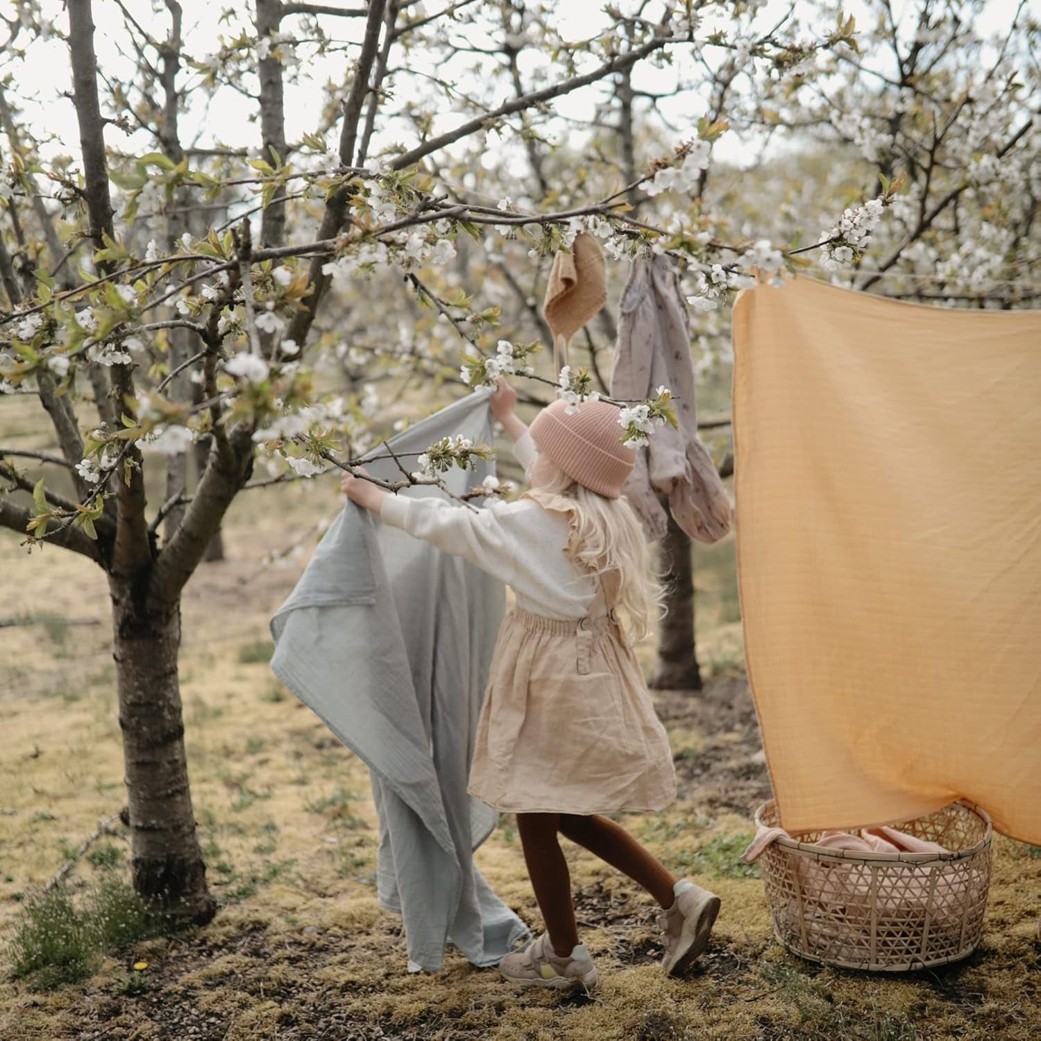 Muslin Baby Swaddle Blanket | 100% Organic Cotton (Sage)