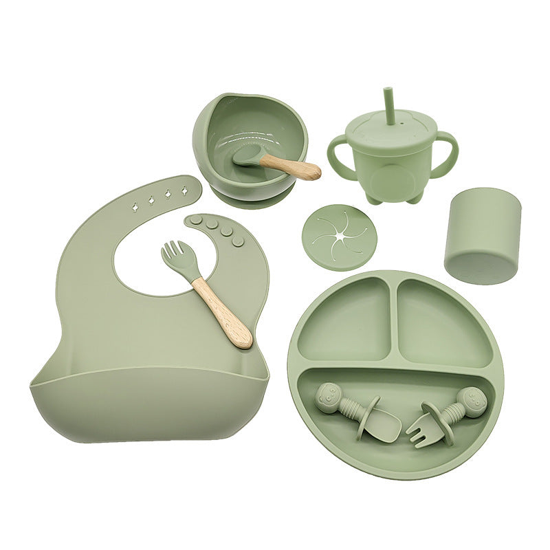 Children'S Feeding Silicone Dinner Plate Set