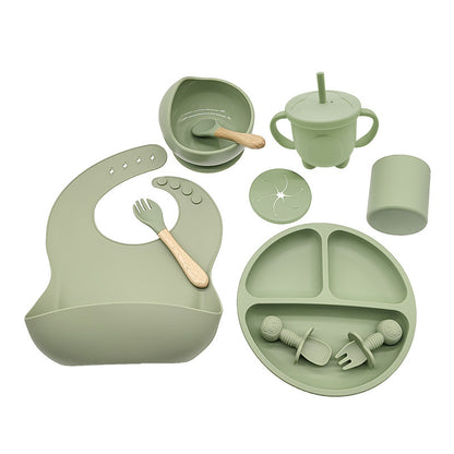 Children'S Feeding Silicone Dinner Plate Set