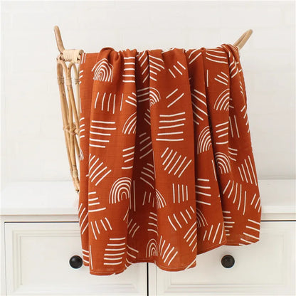Baby Blankets Newborn Bamboo Cotton Soft Muslin Swaddle Blanket for Newborn Girl and Boy Baby Bath Towel