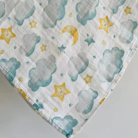 Newborn Organic Cotton Bamboo Baby Blanket Muslin Swaddle Wrap Feeding Burpy Towel Scraf Bibs Muslin Diaper Dropshipping