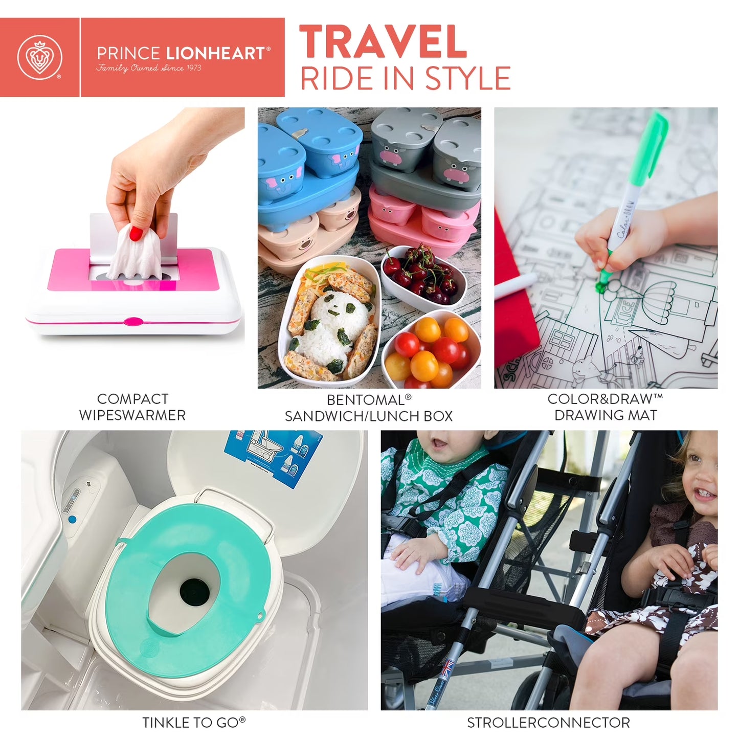 Travel Friendly Portable Baby Compact Wipe Warmer, Gray, with Car Adaptor