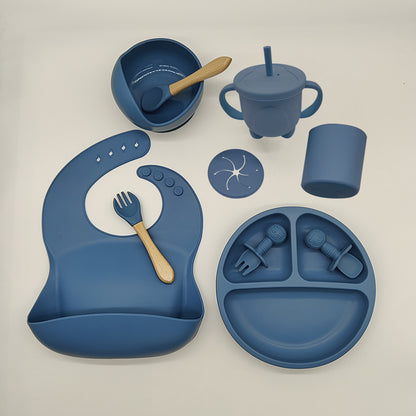 Children'S Feeding Silicone Dinner Plate Set