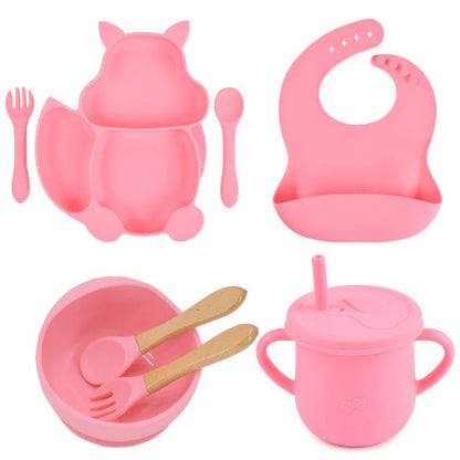 8 Pieces Feeding/Food Silicone Non-Slip Set for Babies