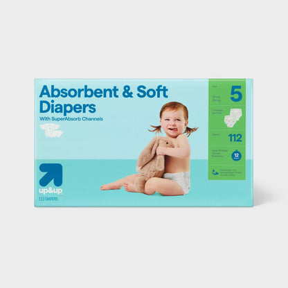 Disposable Diapers - Up&Up (Select Size and Count)