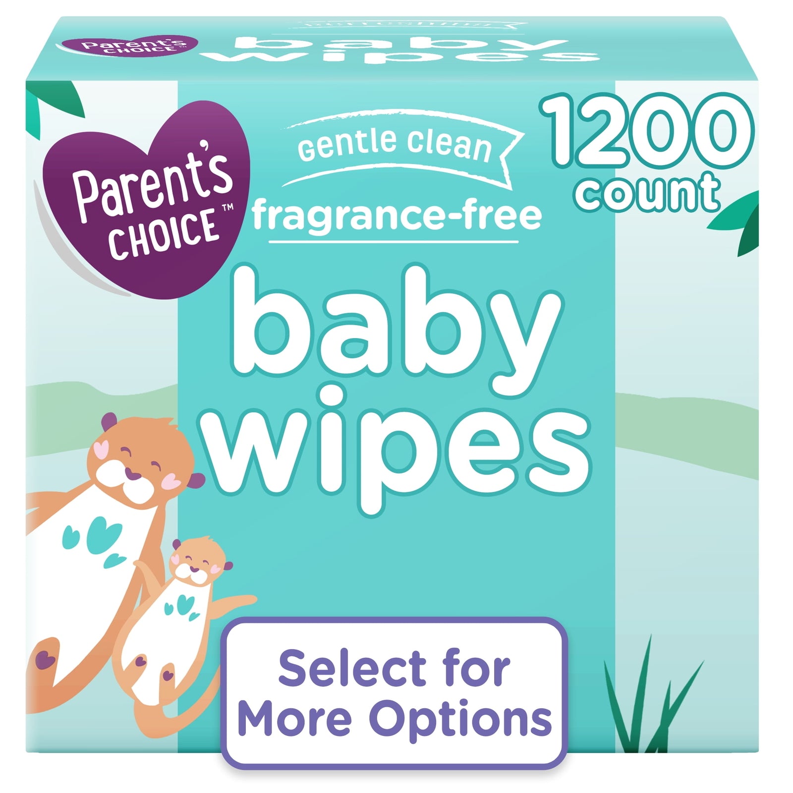 Choice Fragrance-Free Baby Wipes, 1200 Count (Select for More Options)