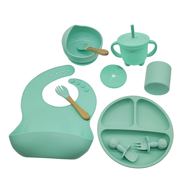 Children'S Feeding Silicone Dinner Plate Set